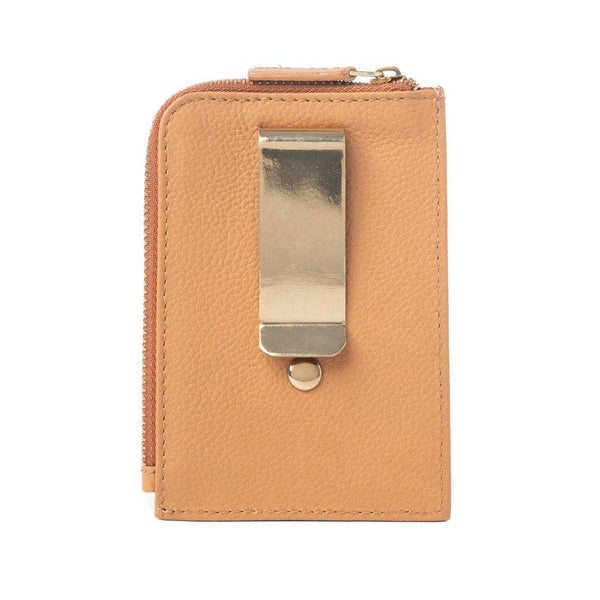 Urban Prairie Leather Credit Card Holder in Golden Rust
