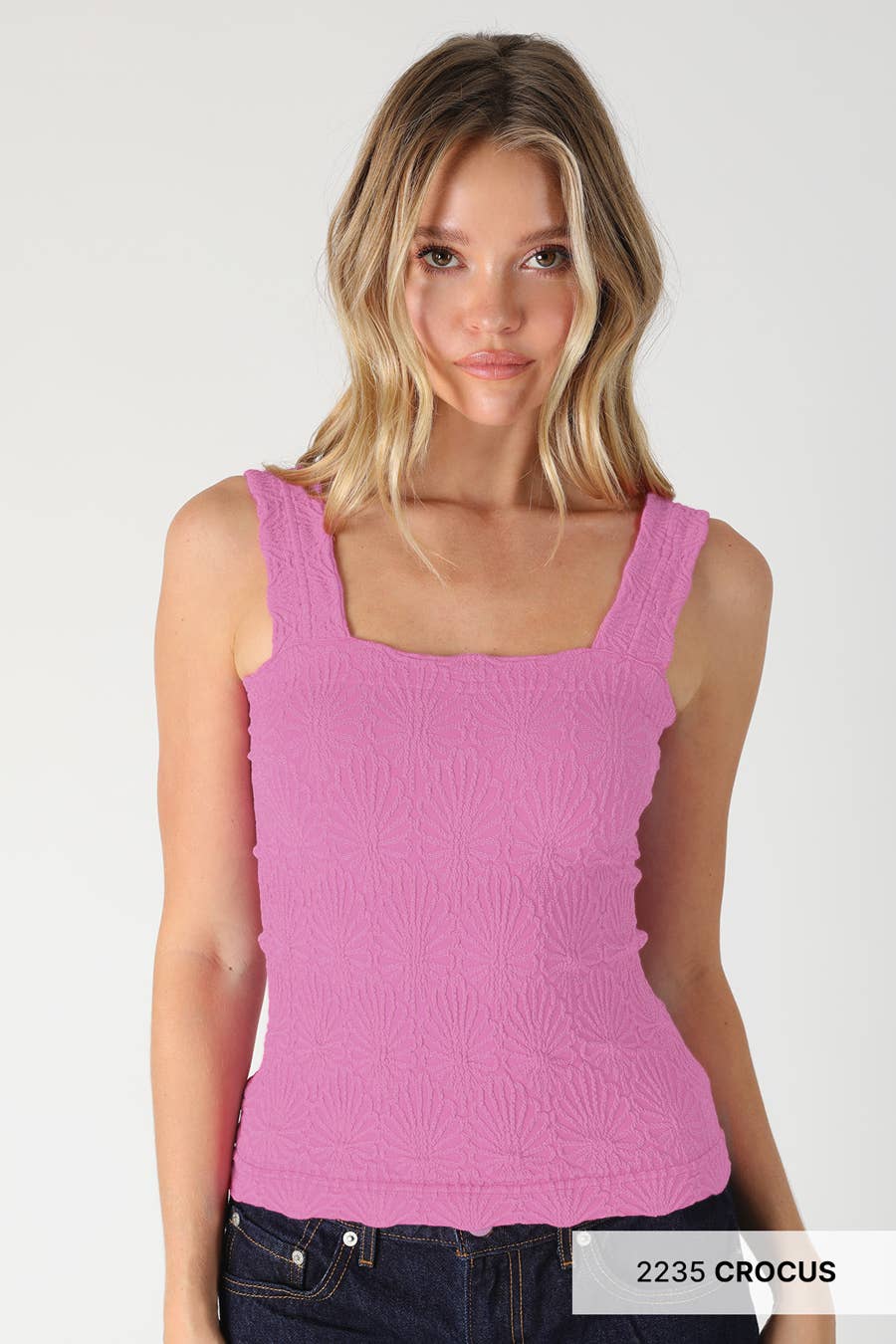 Lace Textured Square Top