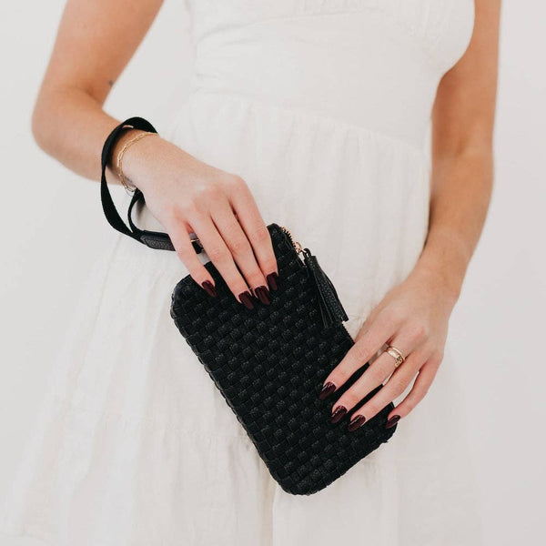 Emma Woven Clutch Wristlet