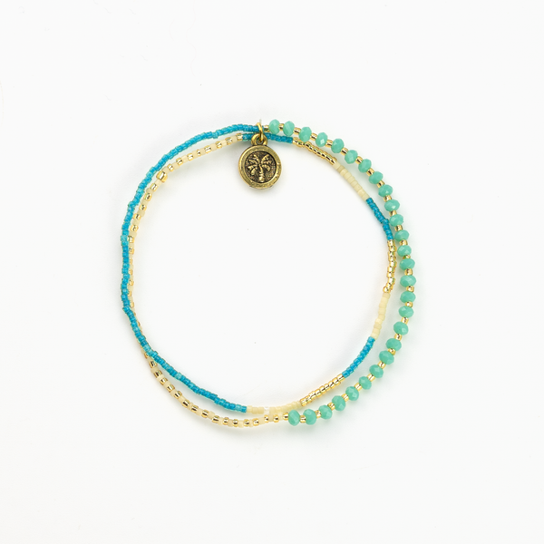Monte Carlo Bracelet, Beaded Bracelet, Summer Jewelry