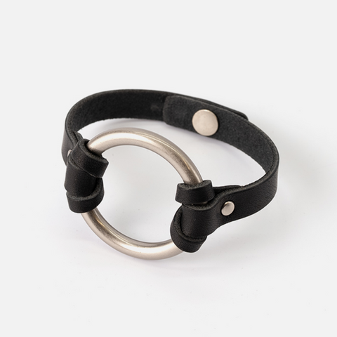 RANGE LTHR Equestrian-Inspired Chinati O-Ring Leather Bracelet