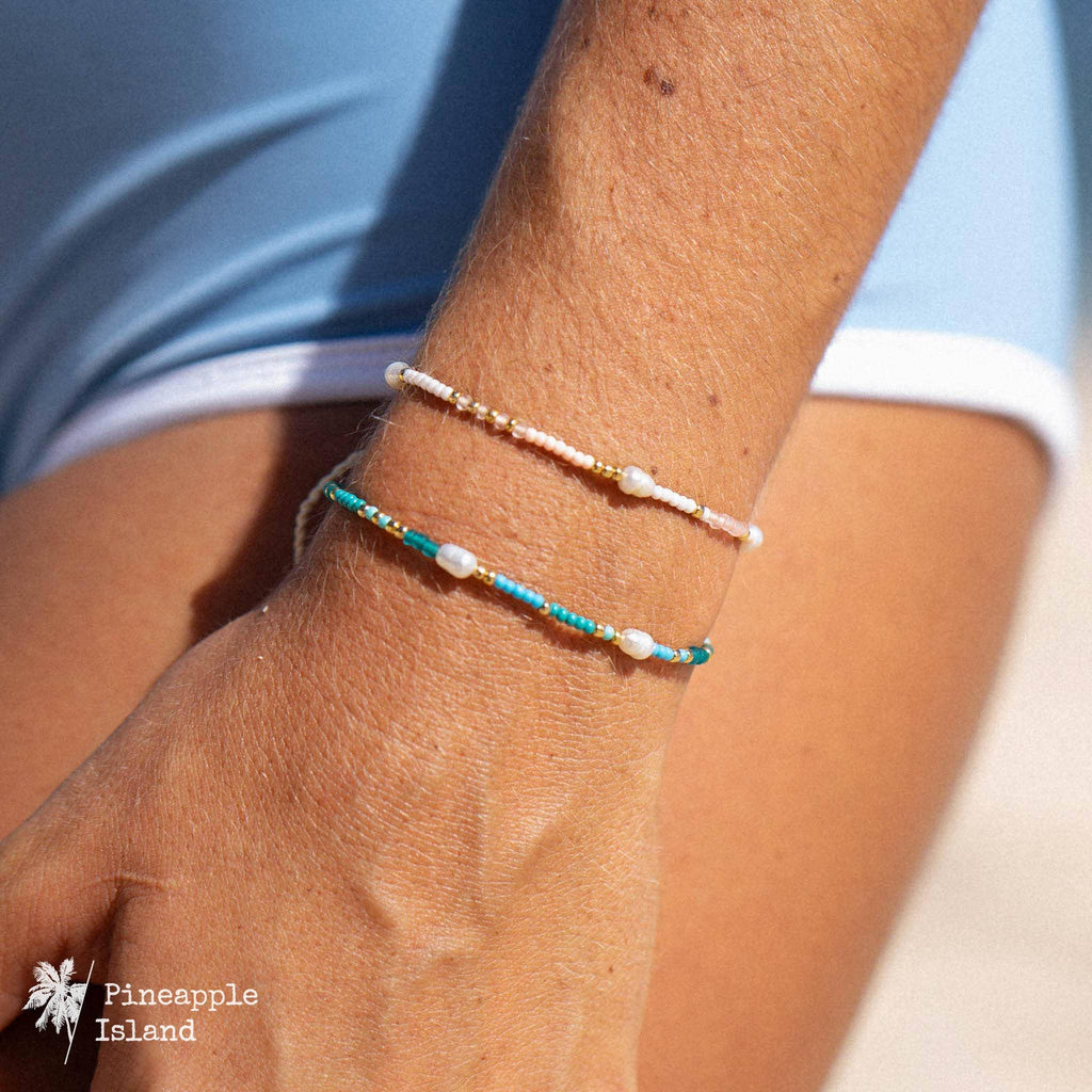 Ombak Pearl Beaded Surf Bracelet by Pineapple Island, Giada Collection