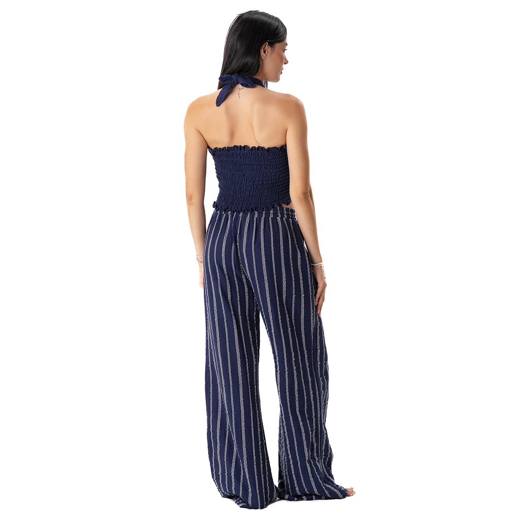 Navy Sailor Stripe Cabana Pants