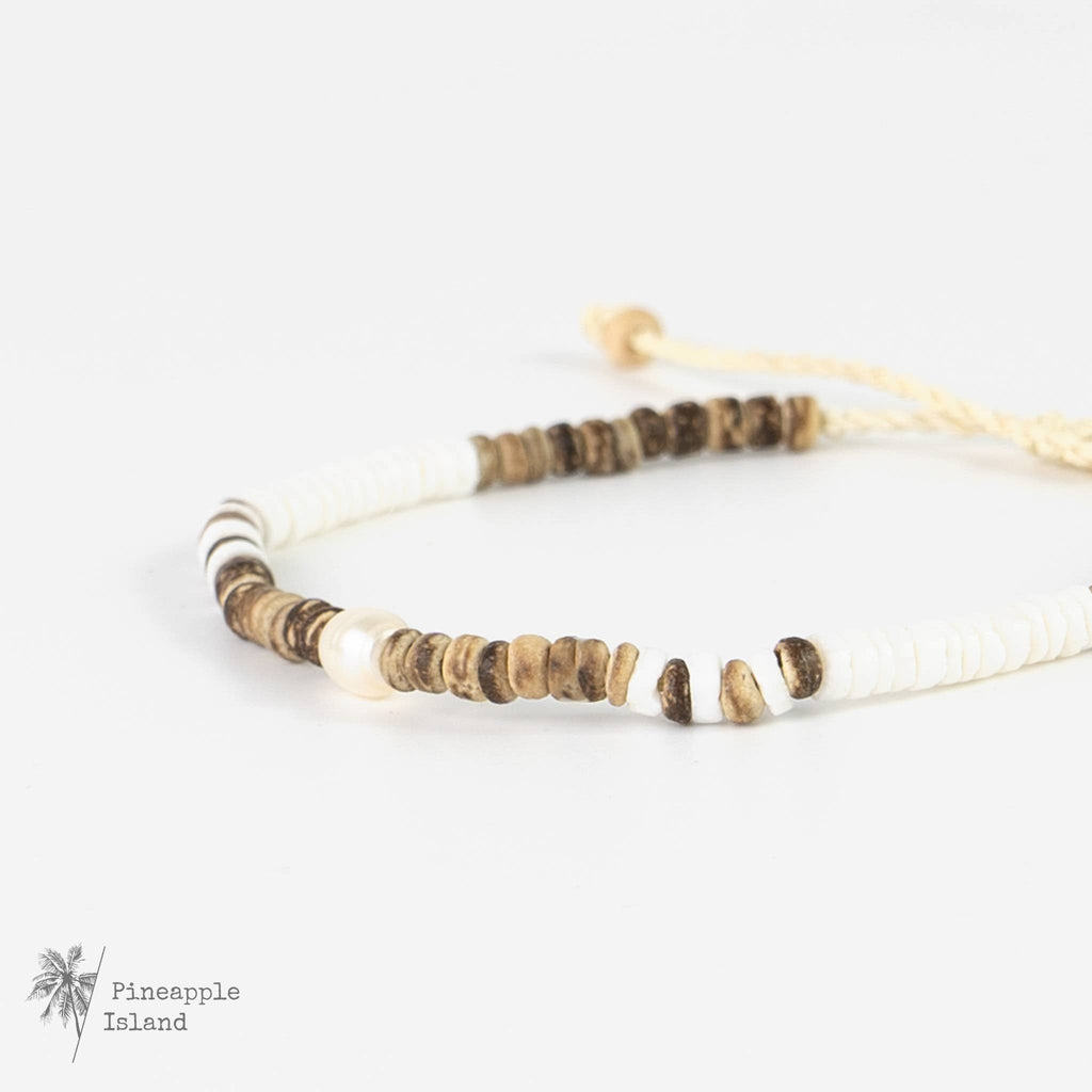 Kauai Surfer Anklet, Surf, Beaded Anklet by Pineapple Island