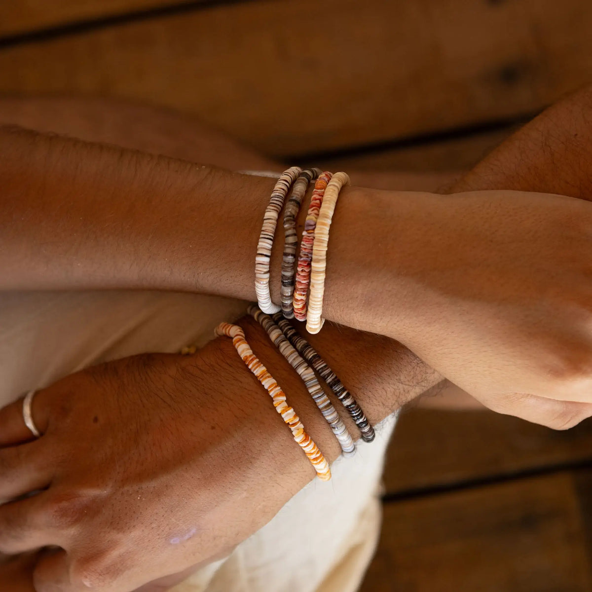 Pakui Natural Bead Bracelet, Beaded Bracelet, Surf Jewelry