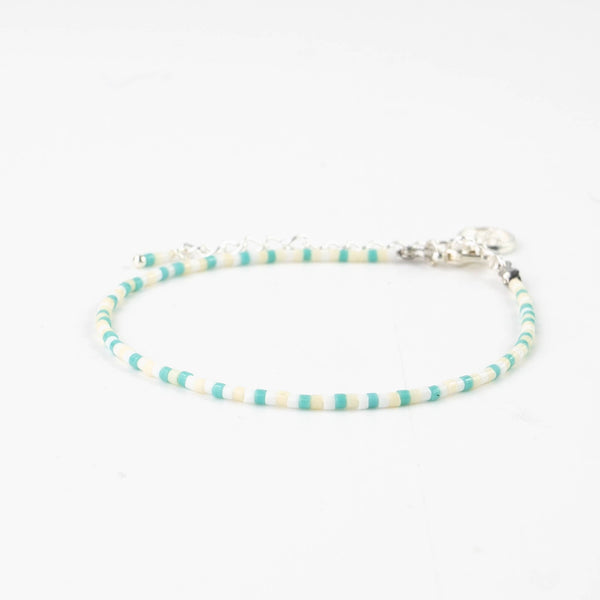 Reef Beach Beaded Bracelet, Surf Jewelry, Dainty Bracelet