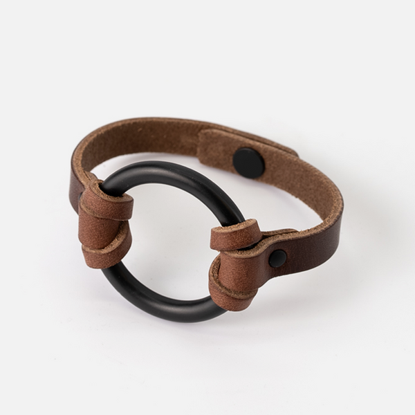 RANGE LTHR Equestrian-Inspired Chinati O-Ring Leather Bracelet
