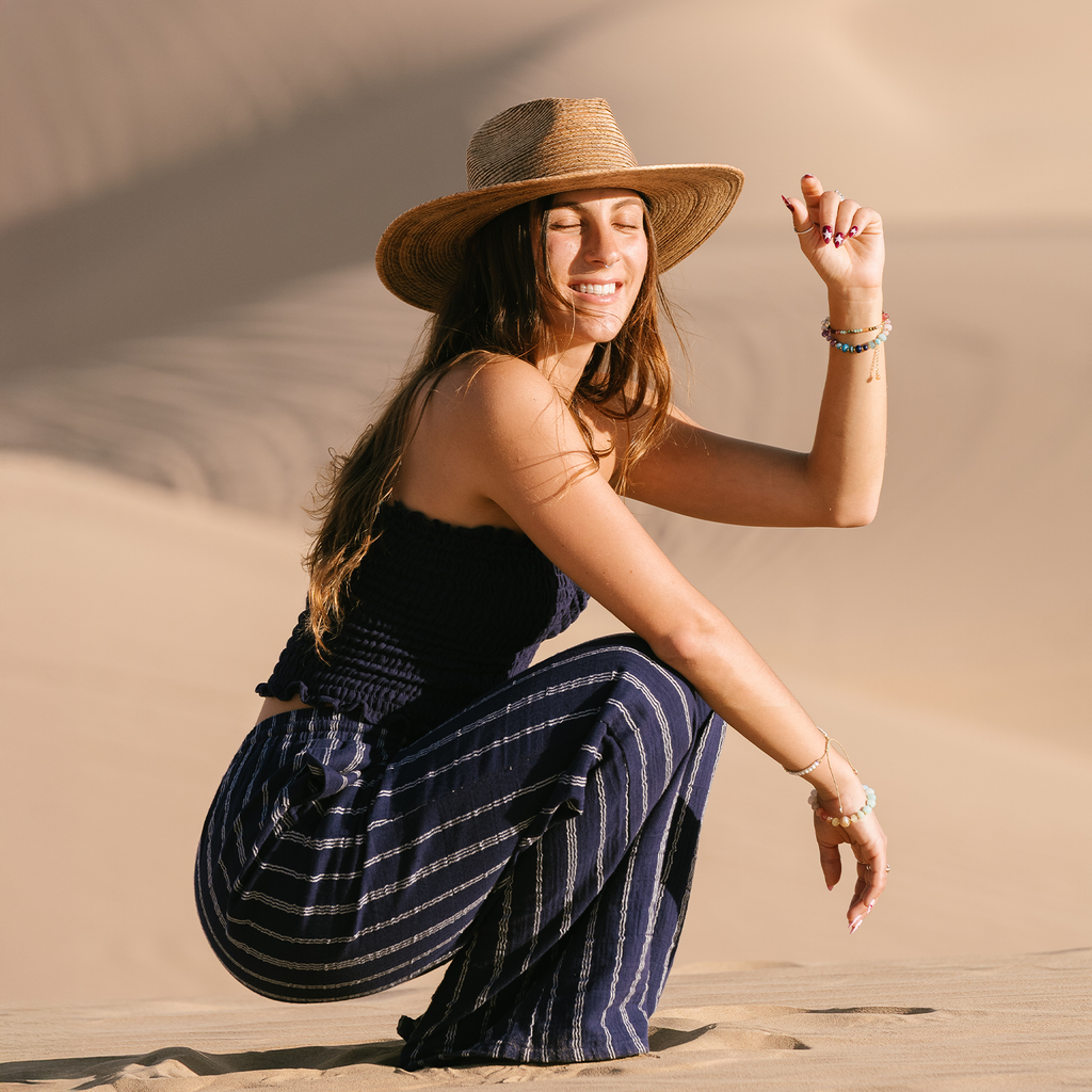 Navy Sailor Stripe Cabana Pants