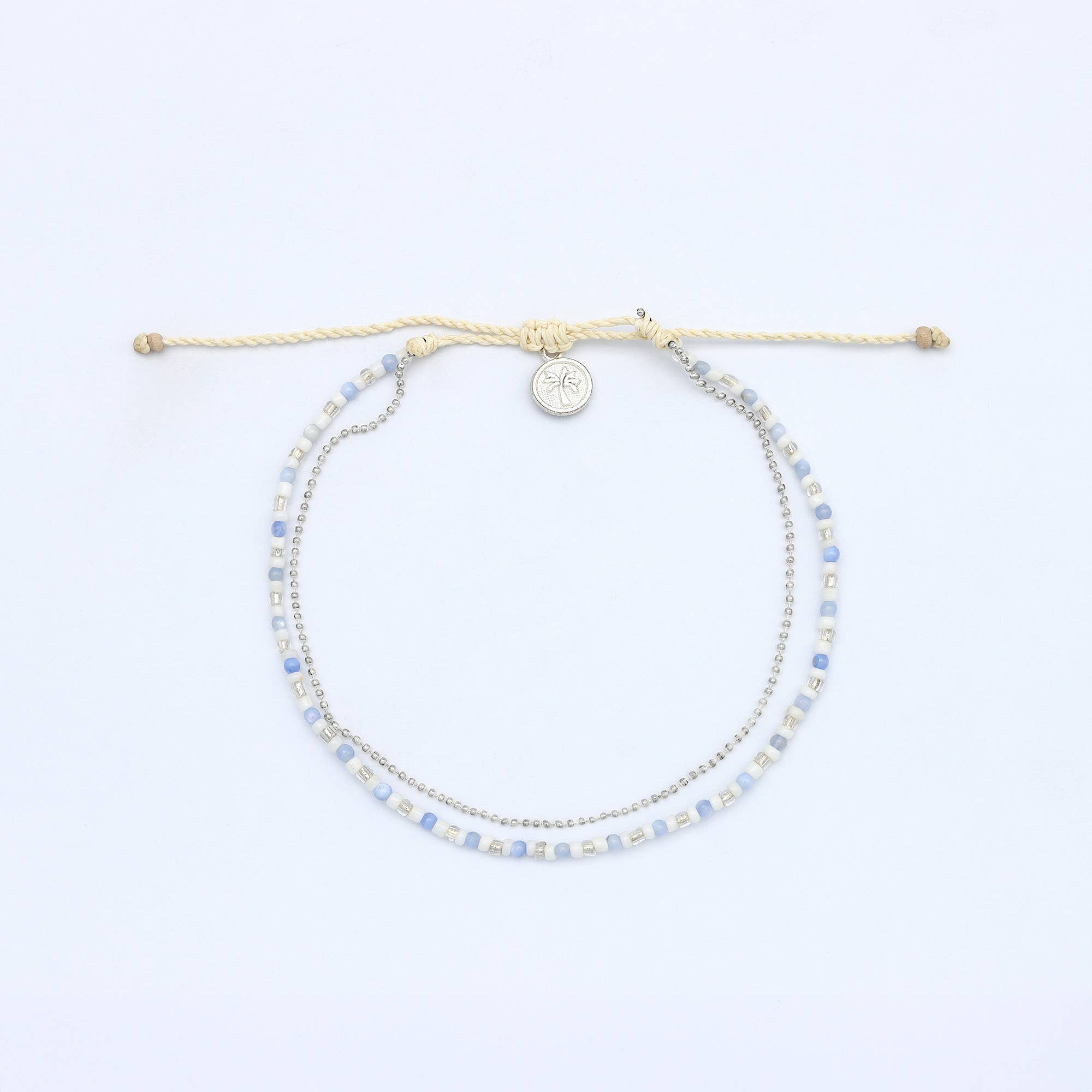 Lembut Double Beaded Anklet, Ankle Bracelet by Koh Surf