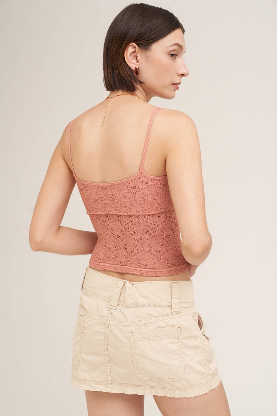 NS8473 - Floral Textured Lace Cami