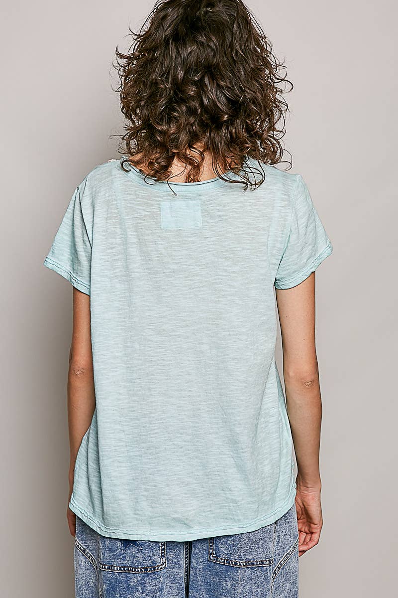 Everyday Lightweight Relaxed Fit Hand-Stitched Knit Top