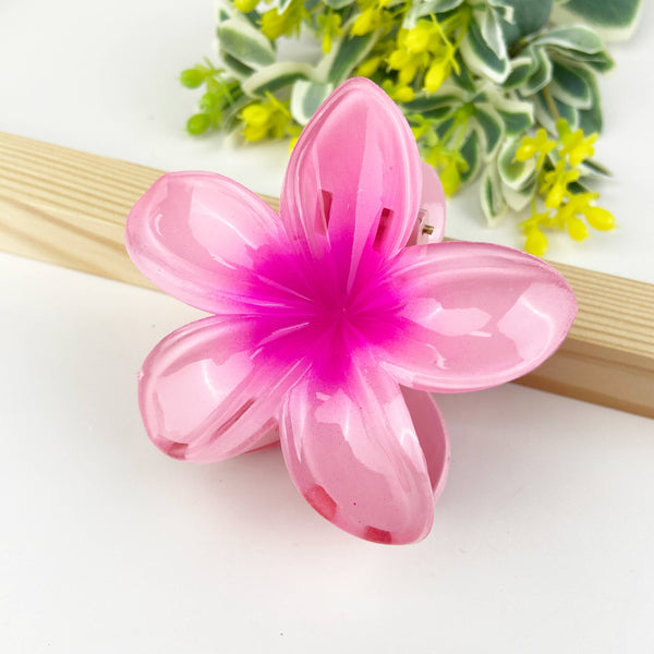 Colorful plumeria hair Clip
