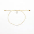 Ka'anapali Frosted Glass Beaded Anklet, Surf Ankle Bracelet