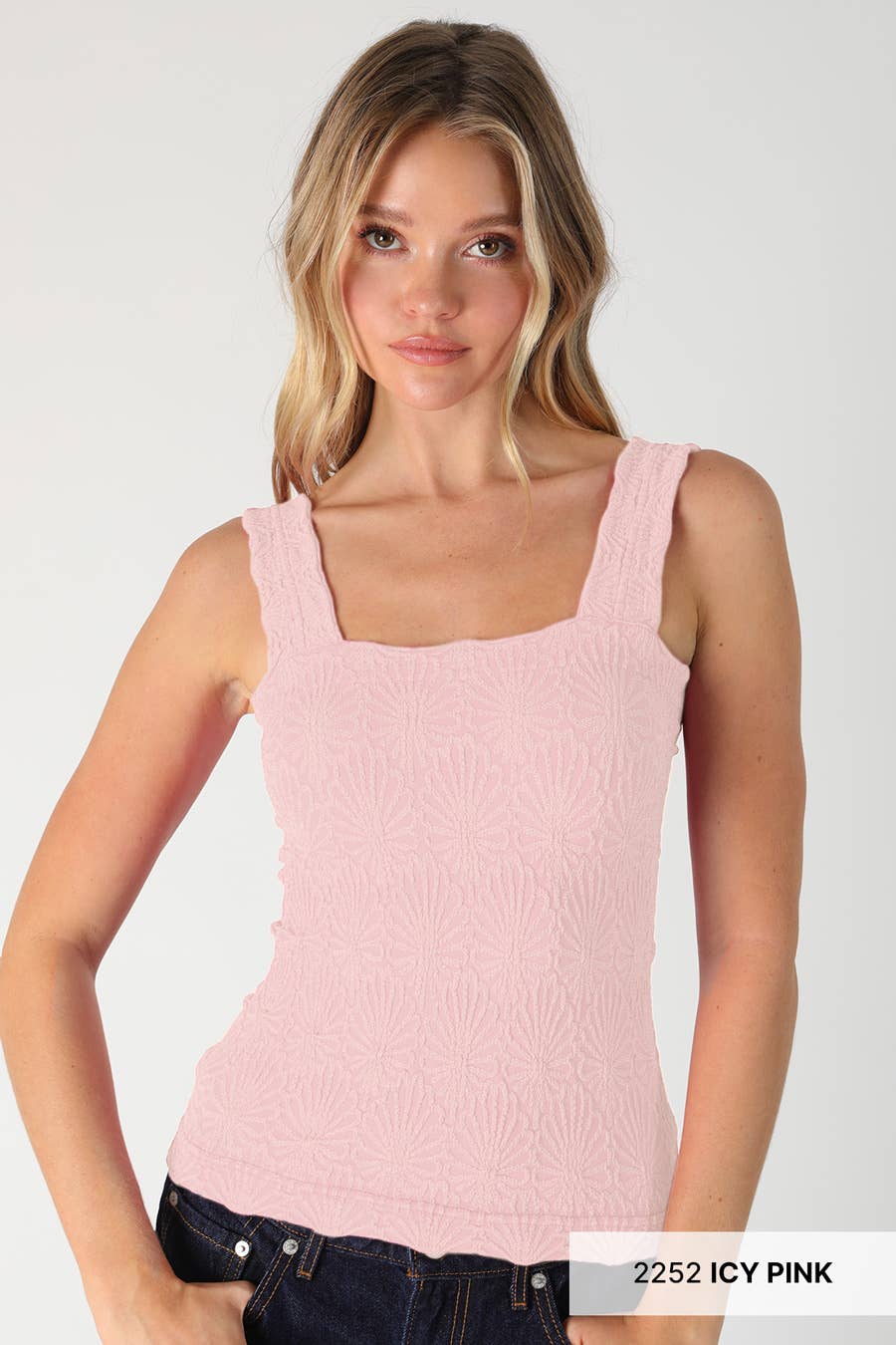 Lace Textured Square Top