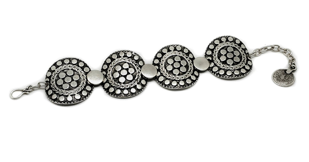 Handmade Pewter  Dot Bracelet - 2664