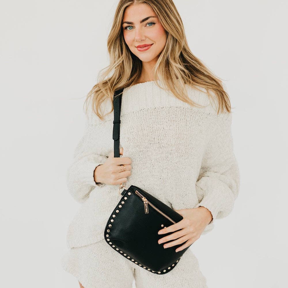 Pebble Sabrina Studded Bum Bag