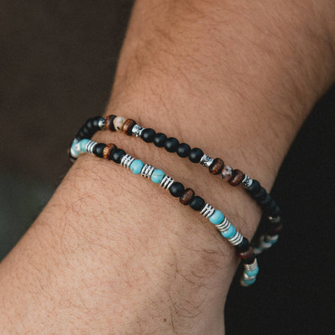 Sagamatha Beaded Bracelet, Surf Jewelry, by Pineapple Island