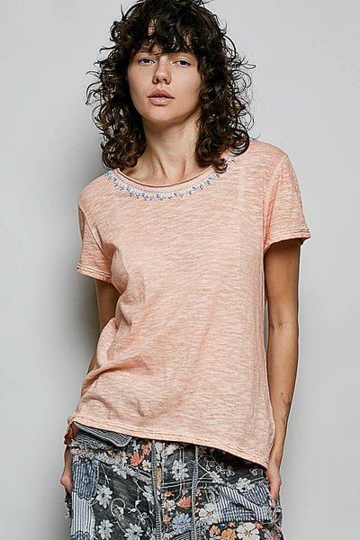 Everyday Lightweight Relaxed Fit Hand-Stitched Knit Top