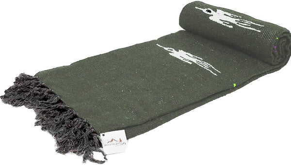 Olive Green Baja Thunderbird Blanket