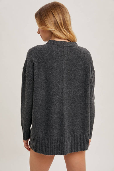 CREW NECK KNIT SWEATER