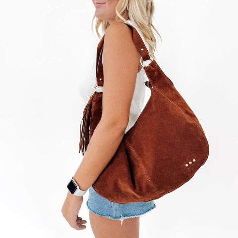 Hazel Hobo Shoulder Bag with Tassel