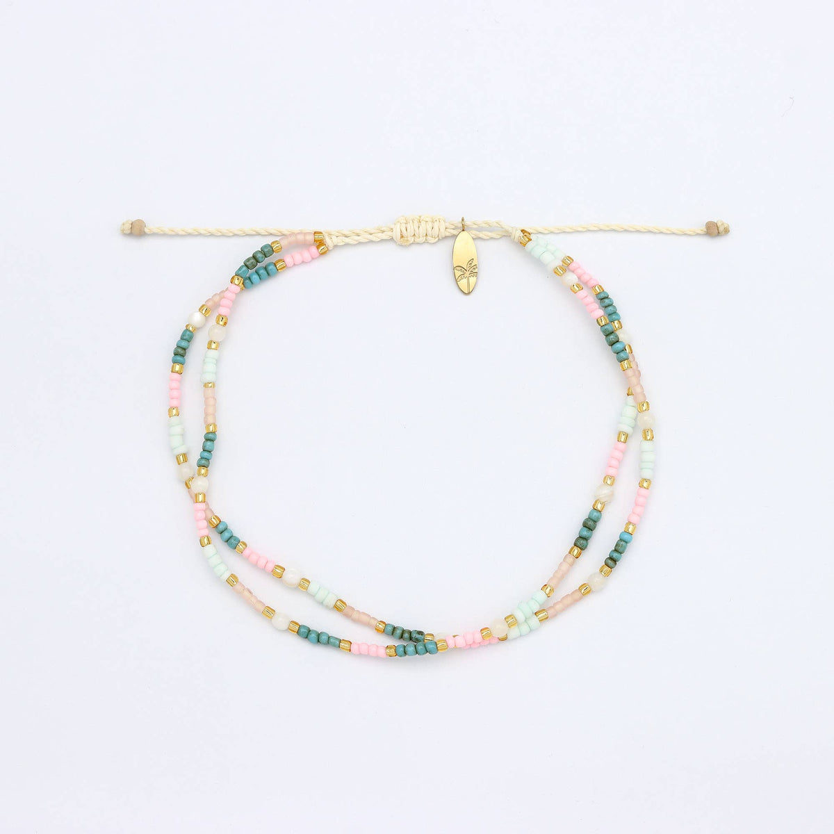 Golden Hour Colourful Beaded Anklet Collection, Surf Jewelry