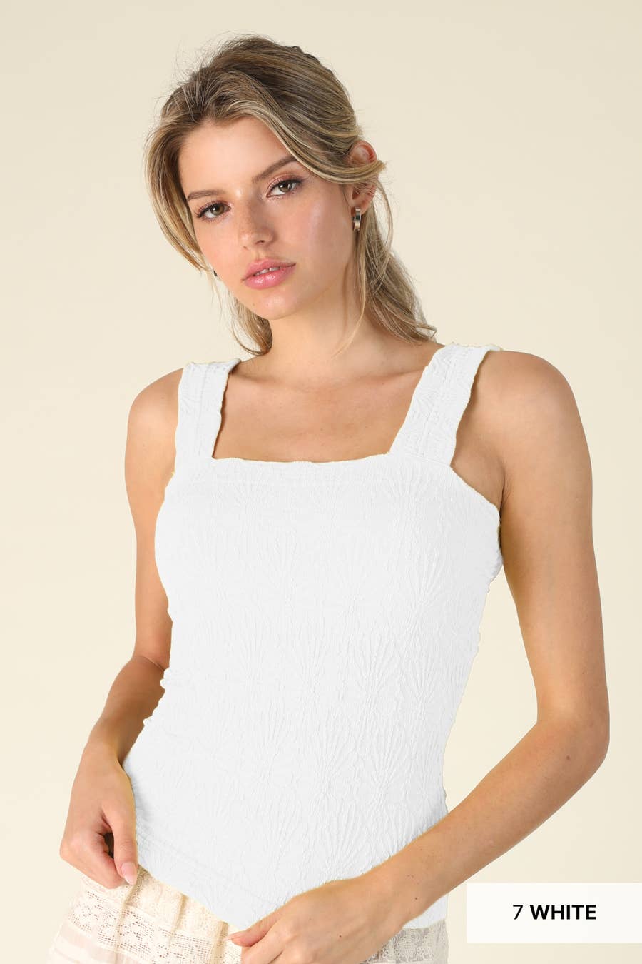Lace Textured Square Top