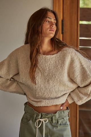 W1381 | Knit Wool Sweater Pullover Top