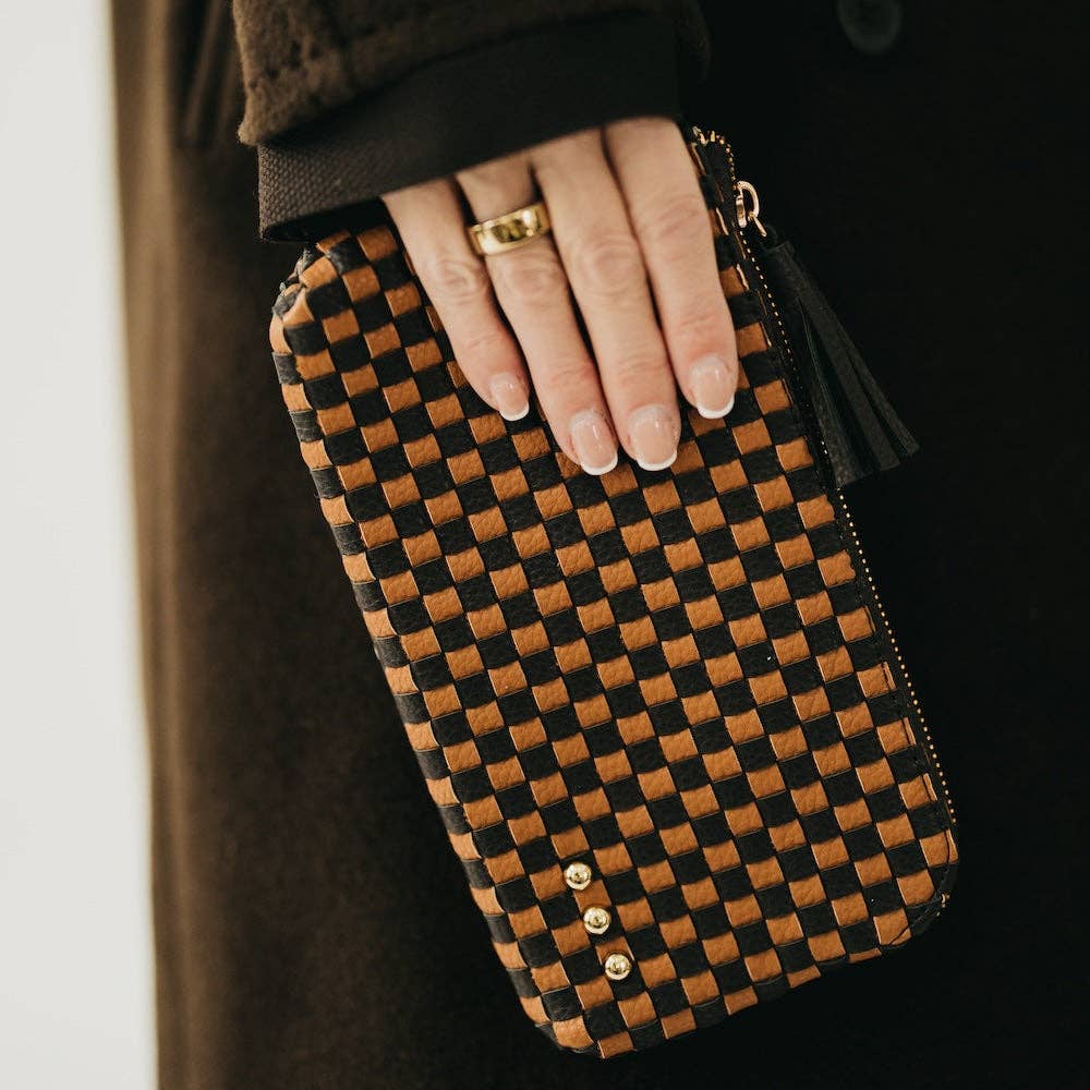 Emma Woven Clutch Wristlet