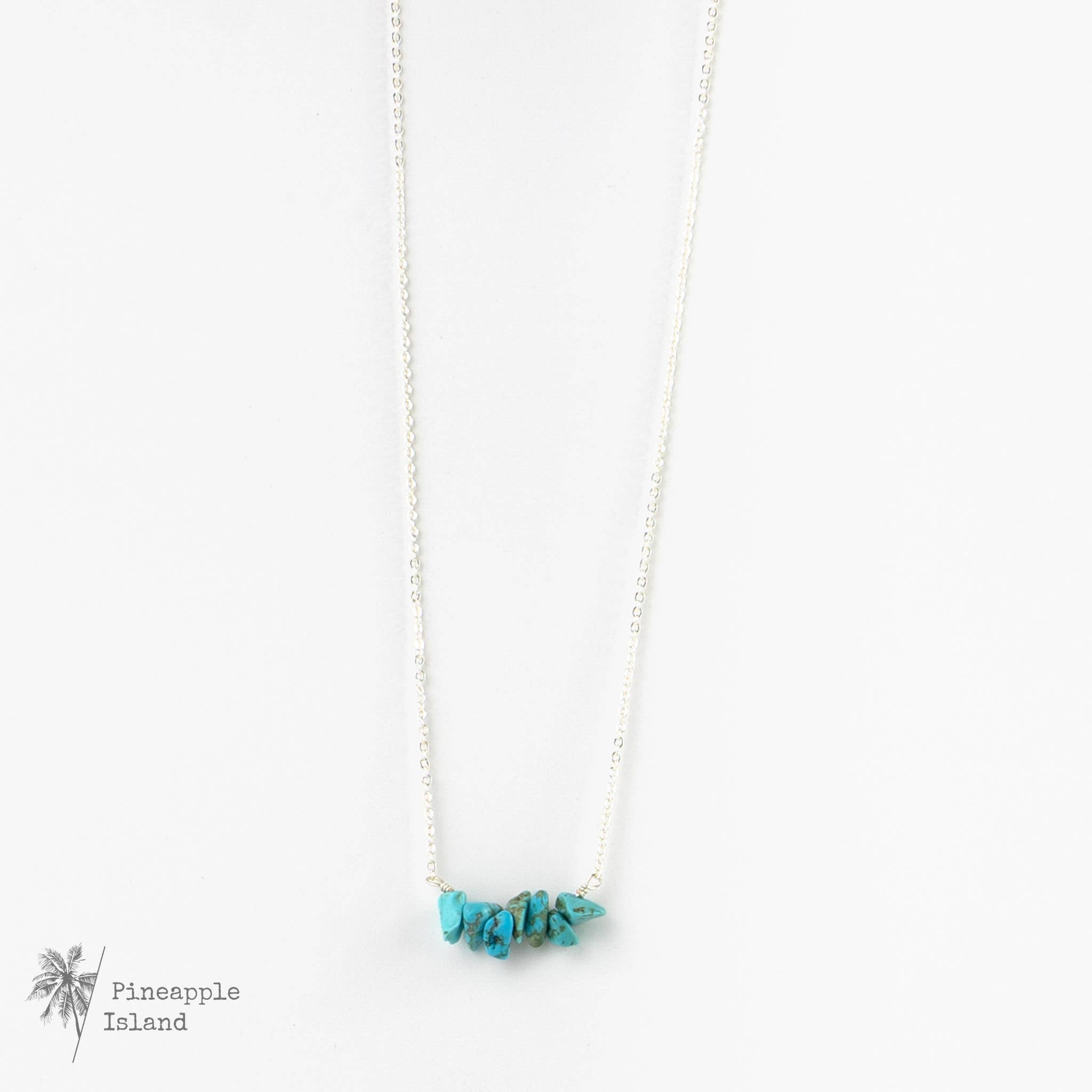 Asri Turquoise Howlite Stone Necklace, by Pineapple Island