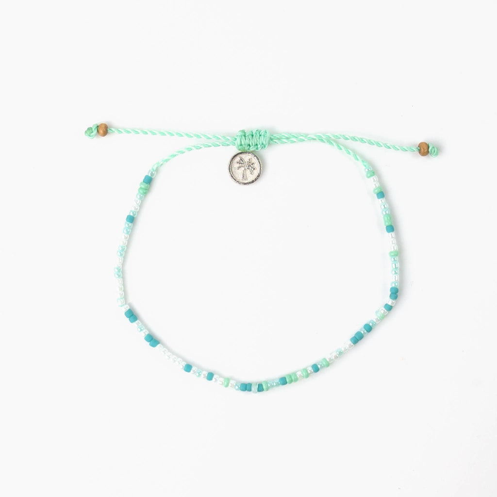 Alila Dainty Beaded Bracelet, Friendship Bracelet, Summer: Black & Gold