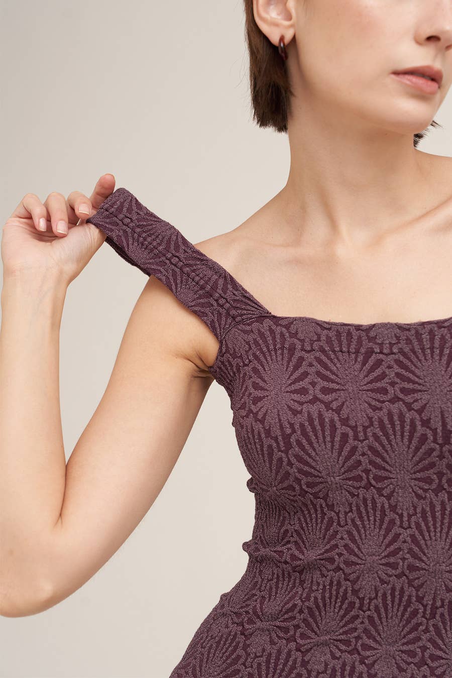 Lace Textured Square Top