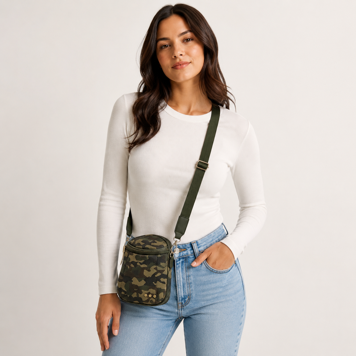 Nylon Ellie Crossbody Bag
