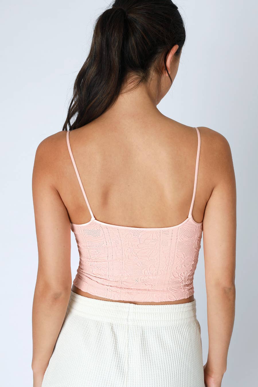 NS8384 - Double Lace Trim Cami