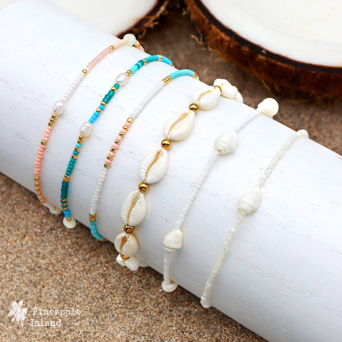 Ombak Pearl Beaded Surf Bracelet by Pineapple Island, Giada Collection