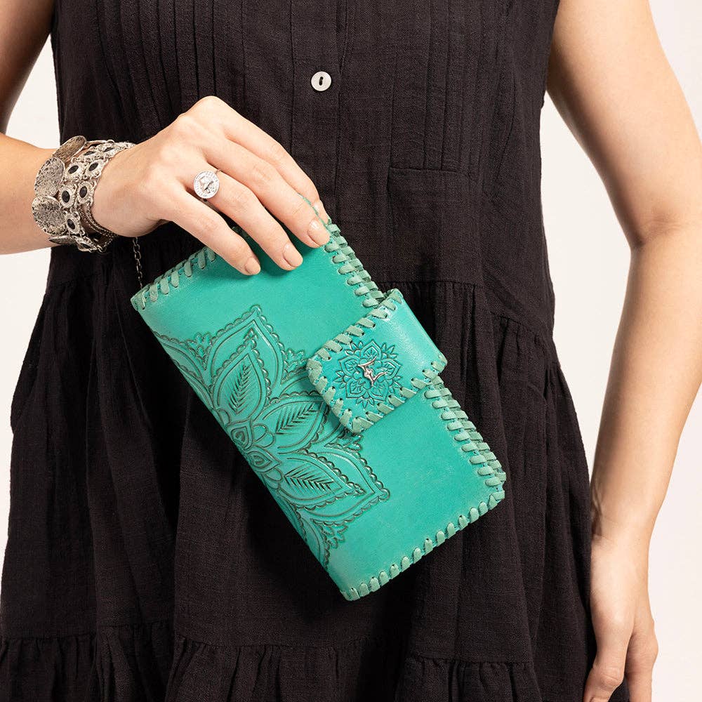 Loyal West Desert Lotus Wallet - Turquoise