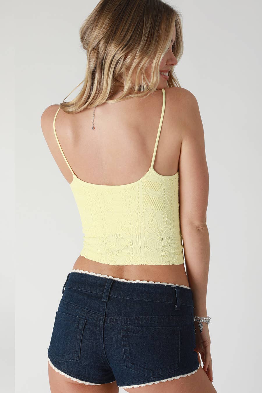 NS8384 - Double Lace Trim Cami