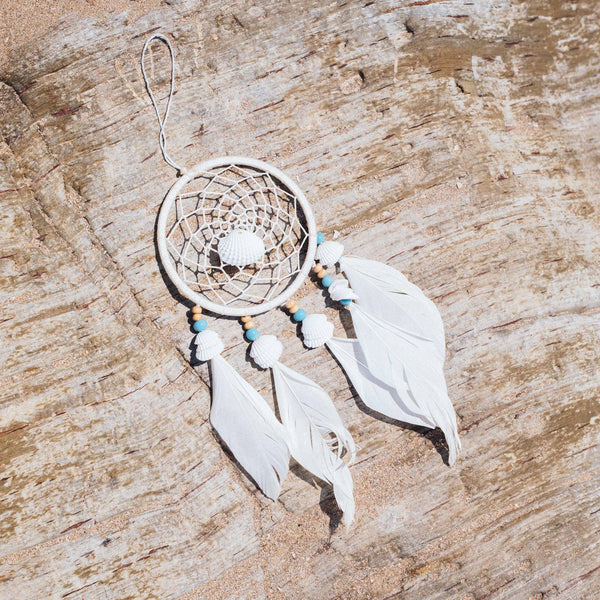 Ulu Dream Catcher, Small Dreamcatcher, White Dreamcatcher