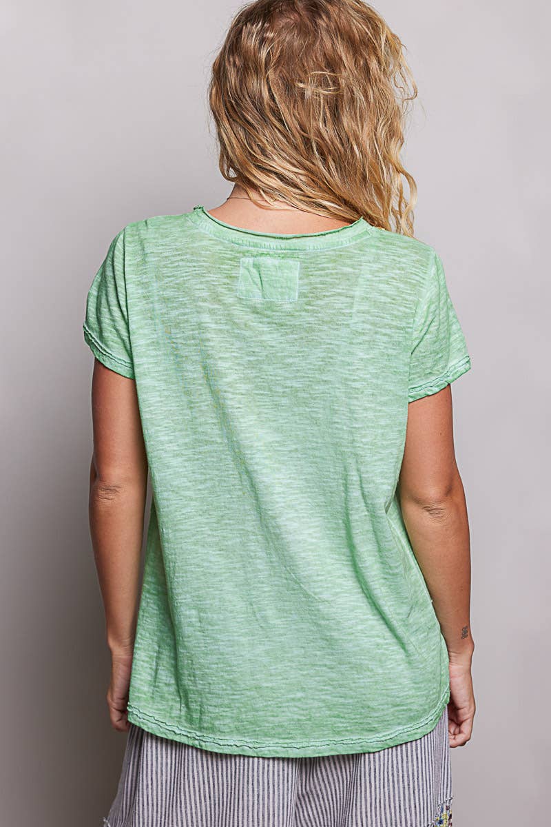 Everyday Lightweight Relaxed Fit Hand-Stitched Knit Top