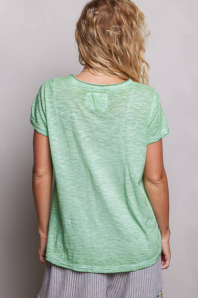 Everyday Lightweight Relaxed Fit Hand-Stitched Knit Top