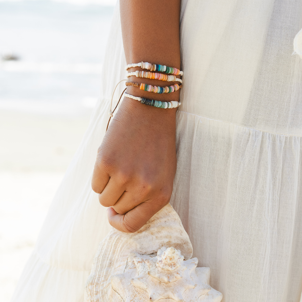 Braided Puka Shell Bracelets