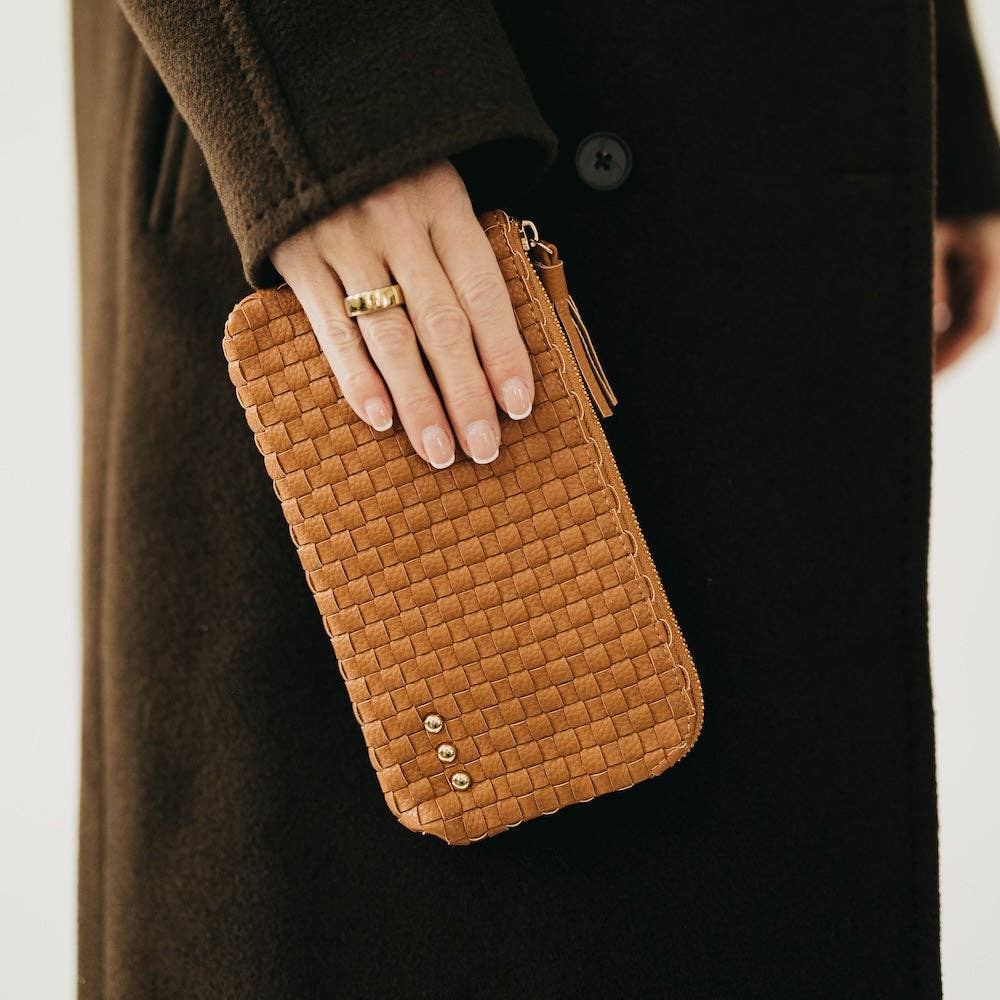 Emma Woven Clutch Wristlet