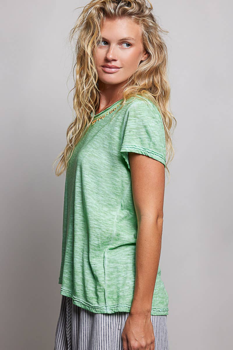 Everyday Lightweight Relaxed Fit Hand-Stitched Knit Top