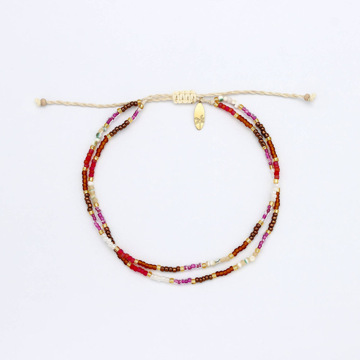 Golden Hour Colourful Beaded Anklet Collection, Surf Jewelry