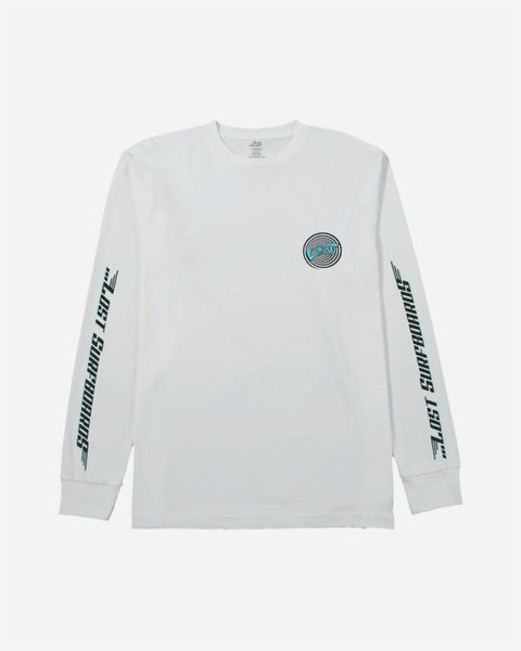 Team Lost Long Sleeve Tee Black With Cyan