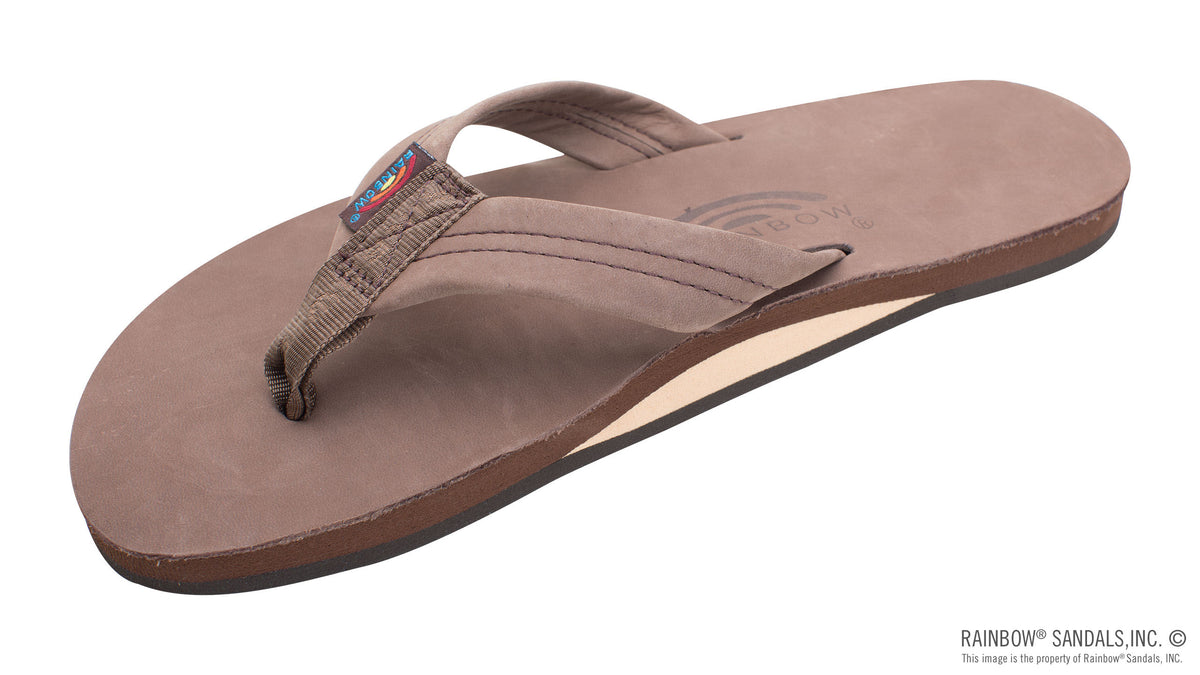 MENS Single Layer Premier Leather with Arch Support