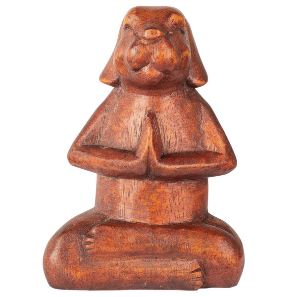 WOODEN MEDITATION DOG 63051
