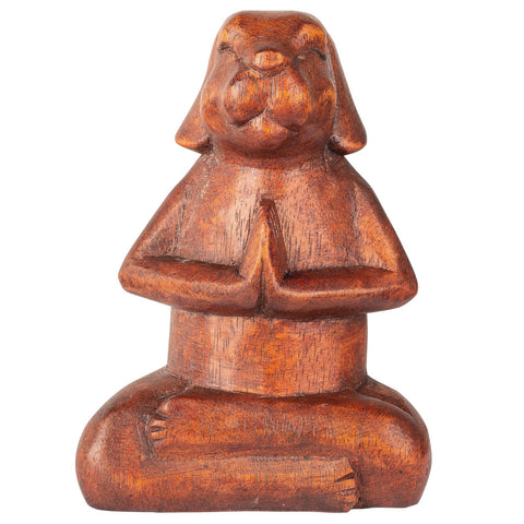WOODEN MEDITATION DOG 63051
