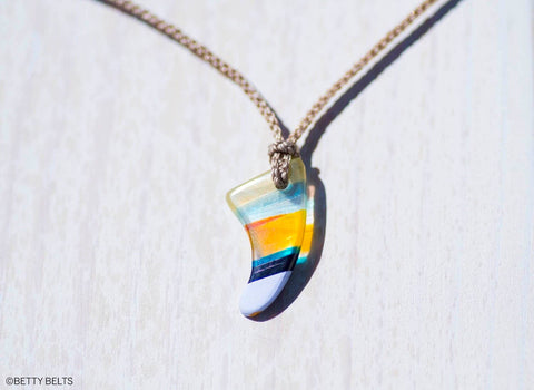 Upcycled Surfite Charm Necklace