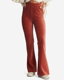 Hit A Cord High-Waisted Corduroy Flared Pants